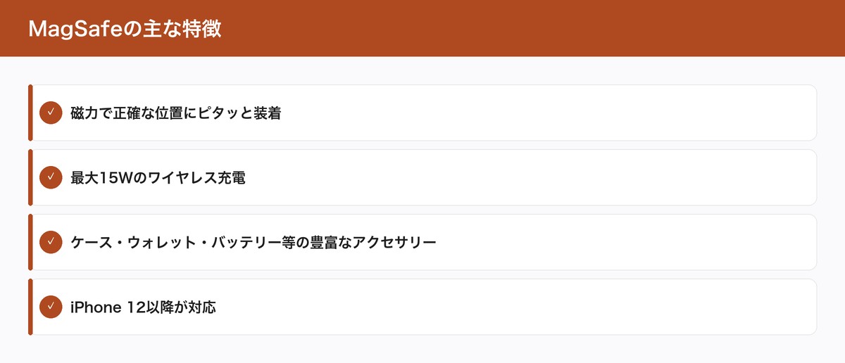 MagSafeの主な特徴